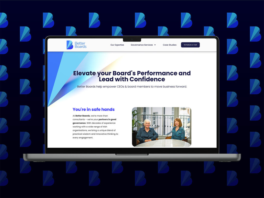 BetterBoards Website Laptop mockup